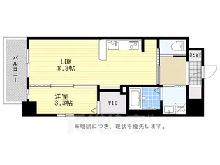 ネストピア博多シティ【5階】の間取り