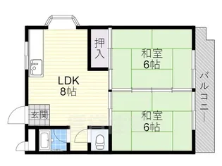 コンフォート青山【2階】の間取り