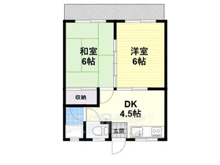 コーポ津川【3階】の間取り