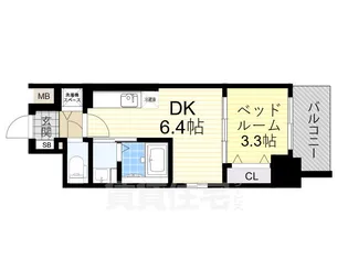 エスタート塚本【12階】の間取り