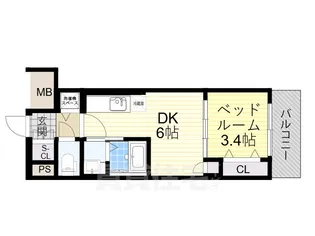 エスタート塚本【12階】の間取り