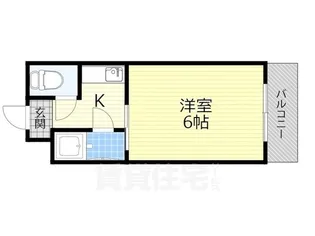 パールハイム駒川【4階】の間取り
