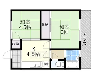 大西アパート【1階】の間取り
