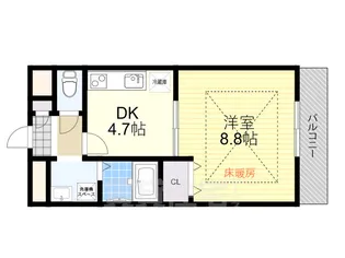 アムールHalekulani【1階】の間取り