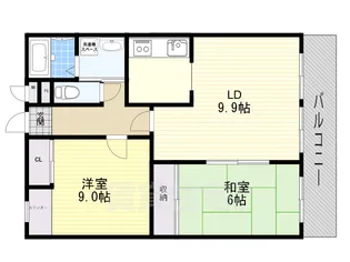 EIGHT SHIROKITA1 【4階】の間取り