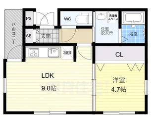 J-BRIGHT長居公園【2階】の間取り