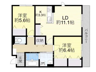 La Maison Blanche【1階】の間取り