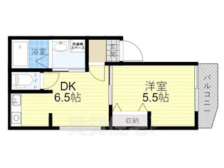 兵庫県尼崎市南七松町1丁目【アパート】の間取り