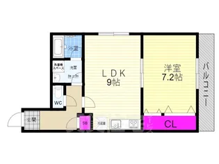 シャルレ10番館【4階】の間取り