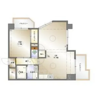 アルル覚王山【203号室】の間取り