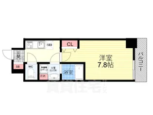 CAVANA九条烏丸【7階】の間取り