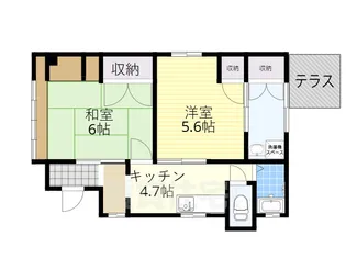 土居マンション【1階】の間取り