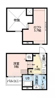 グラーネ立花【1階】の間取り