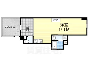 アクエルド上牧【1階】の間取り