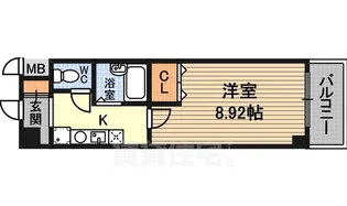 アルビオン新北野【2階】の間取り