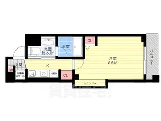 Flair京都五条烏丸【3階】の間取り