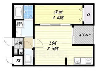 Gracias Court 瓢箪山【2階】の間取り