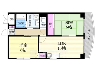 メゾンパサージュ【2階】の間取り