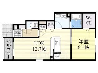 メゾン・ド・ソレイユ【1階】の間取り