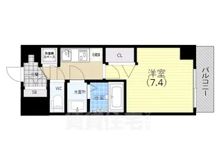 アドバンス神戸セラフィム【2階】の間取り