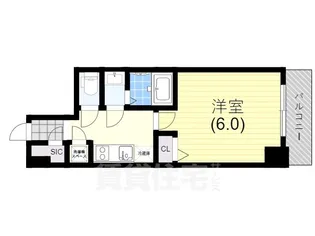 アドバンス神戸セラフィム【9階】の間取り