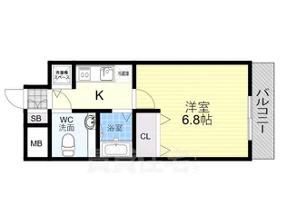 ジュネス東住吉【5階】の間取り