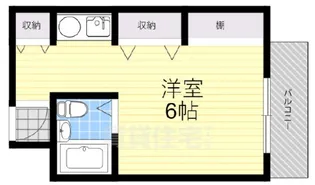 パークサイド船場【2階】の間取り