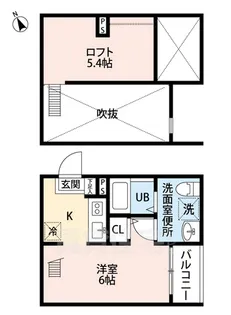スワンコート【2階】の間取り