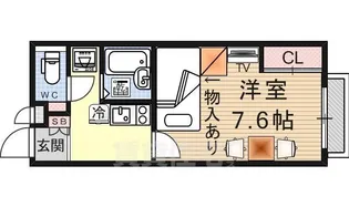 レオパレス21Efini1【1階】の間取り