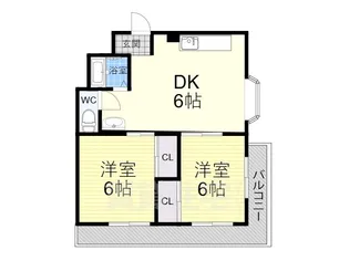 ロンドンハイツ平野【405号室】の間取り