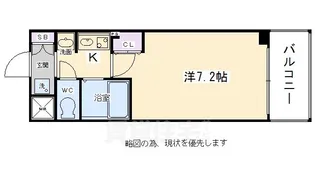 エステムプラザ京都烏丸五条【4階】の間取り