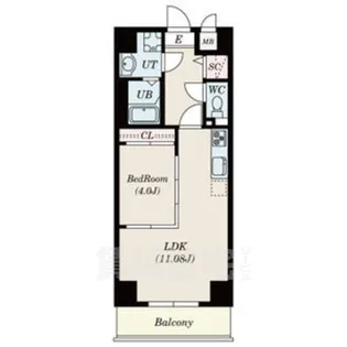 S-FORT古出来fiore【14階】の間取り