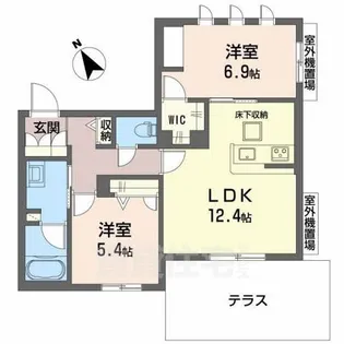 シャーメゾン ジョワイユ【1階】の間取り