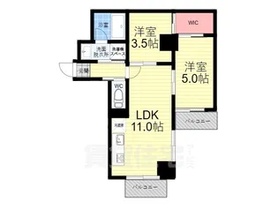 HaleLuana東山【3階】の間取り