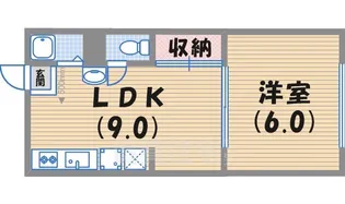 ハイツつぼい【2階】の間取り