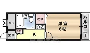 シロハイヌ名神町【305号室】の間取り