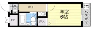 シロハイヌ名神町【1005号室】の間取り