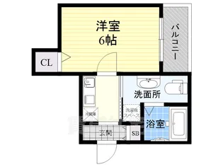 サンロイヤル大阪城北【4階】の間取り
