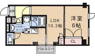 森の雫【602号室】の間取り