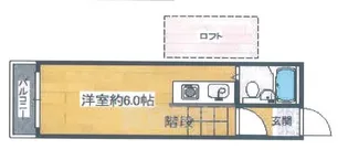 サンパレス21門戸【2階】の間取り