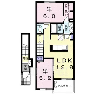プランドール2【2階】の間取り
