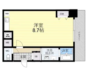 サンコーエグゼクティブアネックス【8階】の間取り