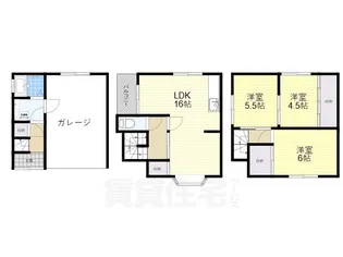 大阪府枚方市藤田町【一戸建】の間取り