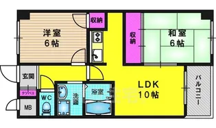セーブル葛野【3階】の間取り