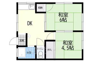 奥田コーポ【2階】の間取り