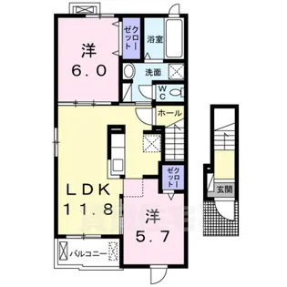 モスト【2階】の間取り