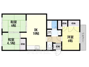 グランドールコシベ【303号室】の間取り