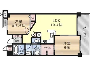 レピア出来島【4階】の間取り