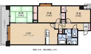 西新新光ハイム【7階】の間取り