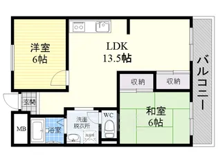 コーポラスキド【3階】の間取り